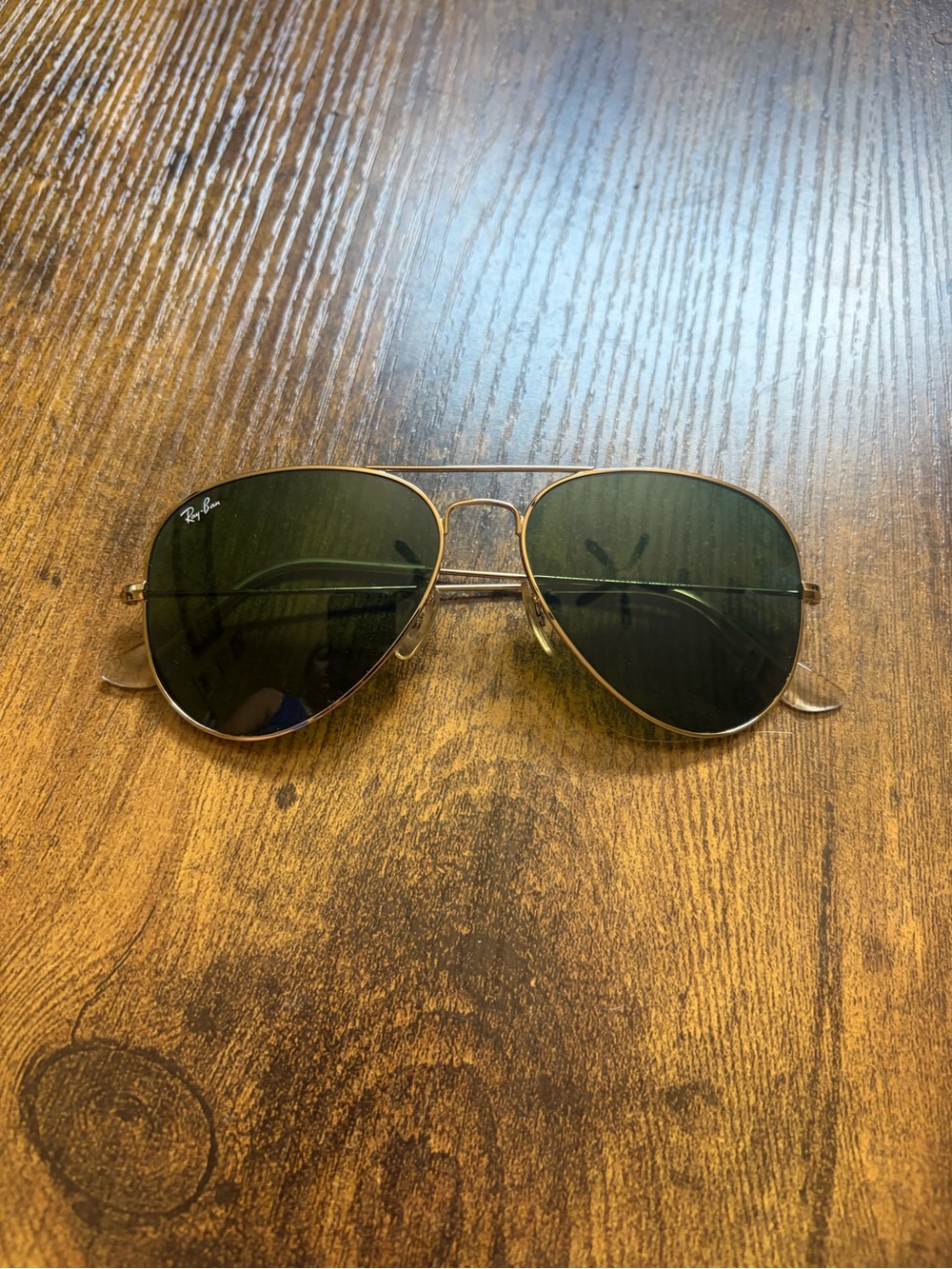 Ray-Ban Aviator large metal unisex Sunglasses - Gold Frame